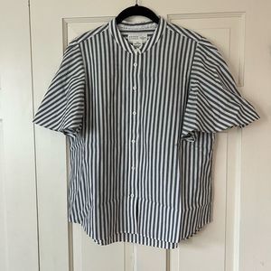 Kate Spade Broome Street striped blouse top L